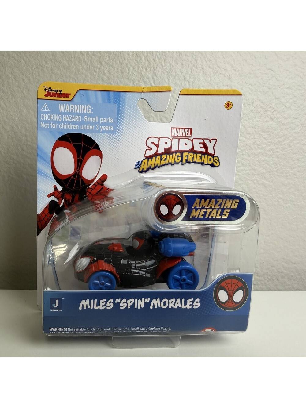 Marvel Spidey & His Amazing Friends MILES MORALES Amazing Metals Diecast Car NIB